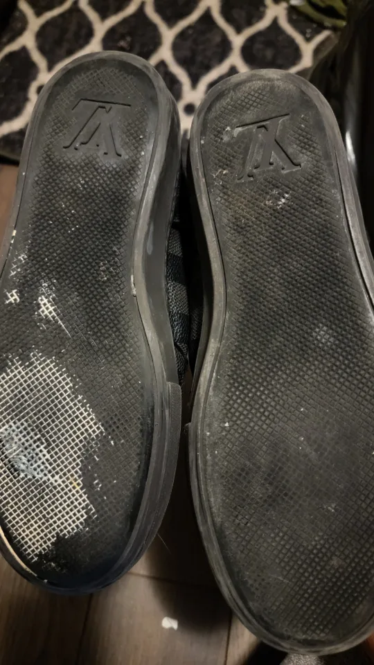 Louis Vuitton Damier Graphite Canvas High Top Sneakers image indicator(6)