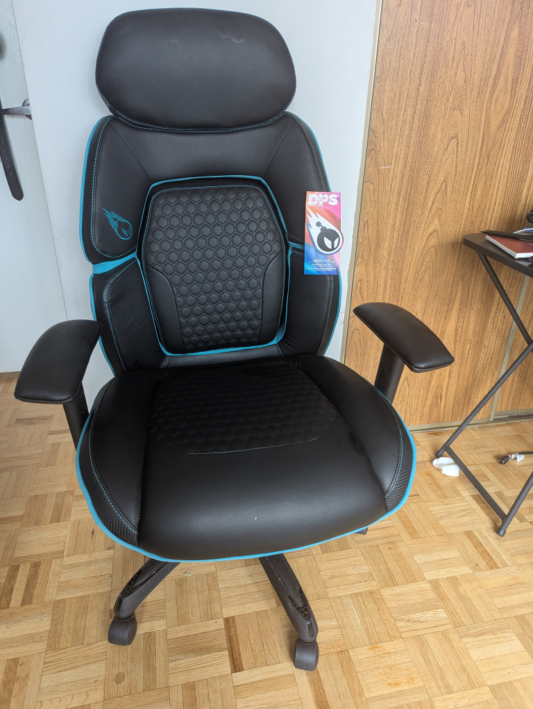 DPS Gaming Chair - Black and Teal - photo 5