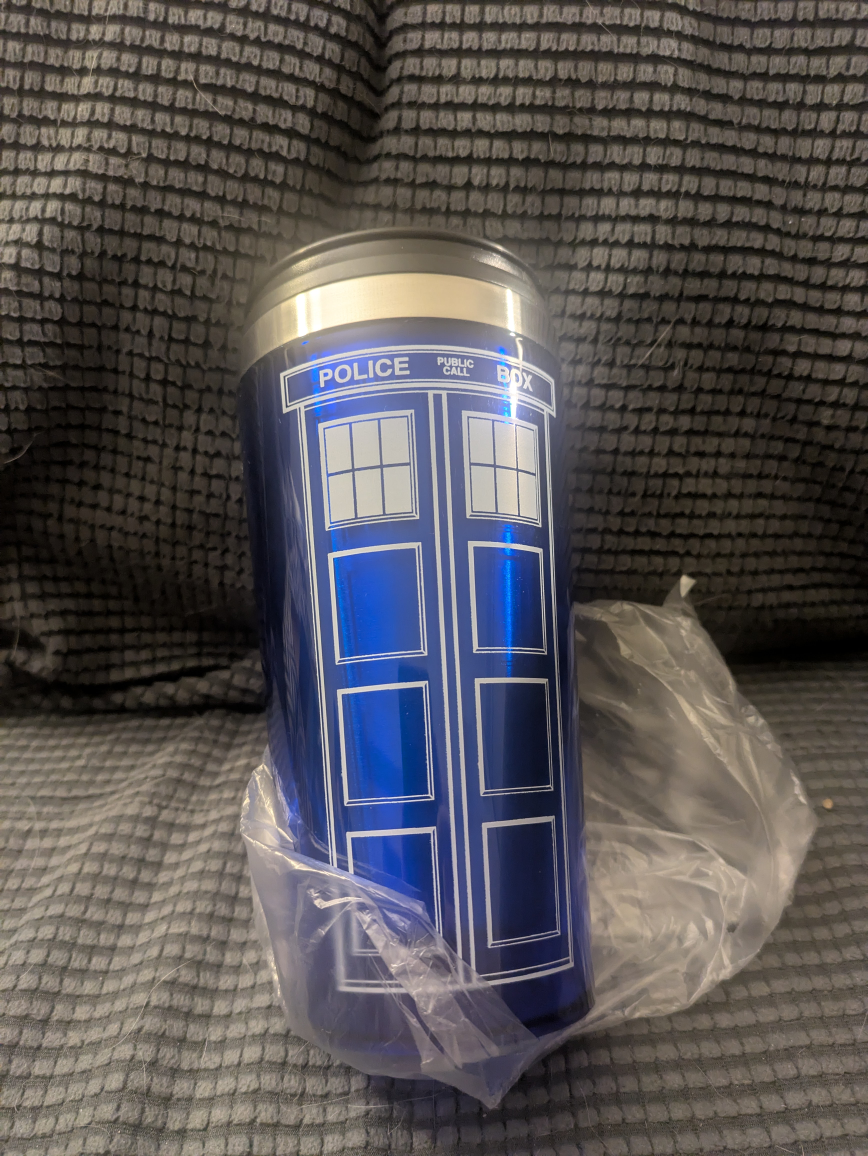 Doctor Who TARDIS 16oz Travel Mug