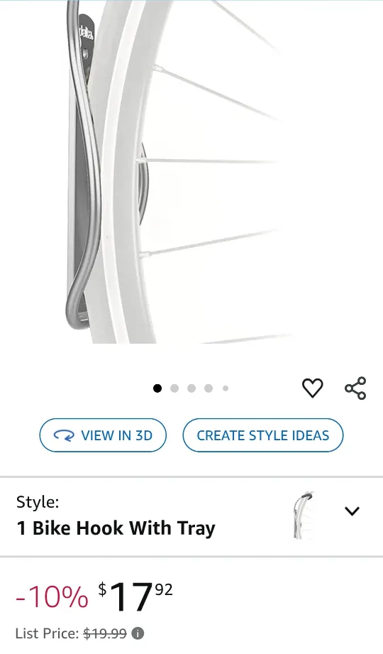 Bike Hook & Tire Tray by Delta image indicator(5)