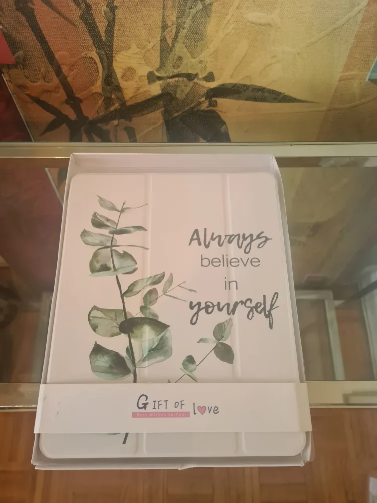 Tablet case with eucalyptus design image indicator(2)