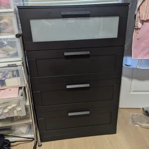 IKEA BRIMNES 4 Drawer/ Dresser (Black) | Karrot IKEA BRIMNES 4 Drawer/ Dresser (Black) | Karrot