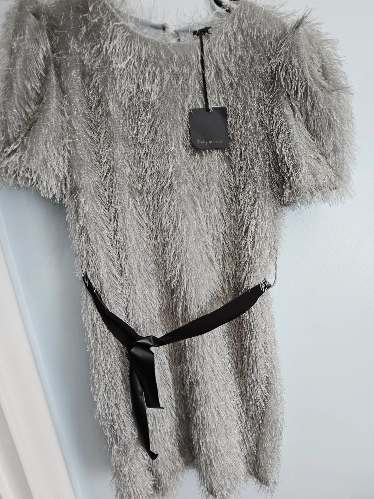 Feeling Firenze Fuzzy Short Sleeve Mini Dress