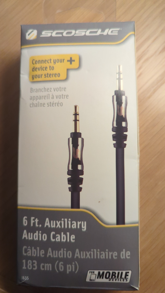 Scotche 6ft Auxiliary Audio Cable #freecycle - photo 2