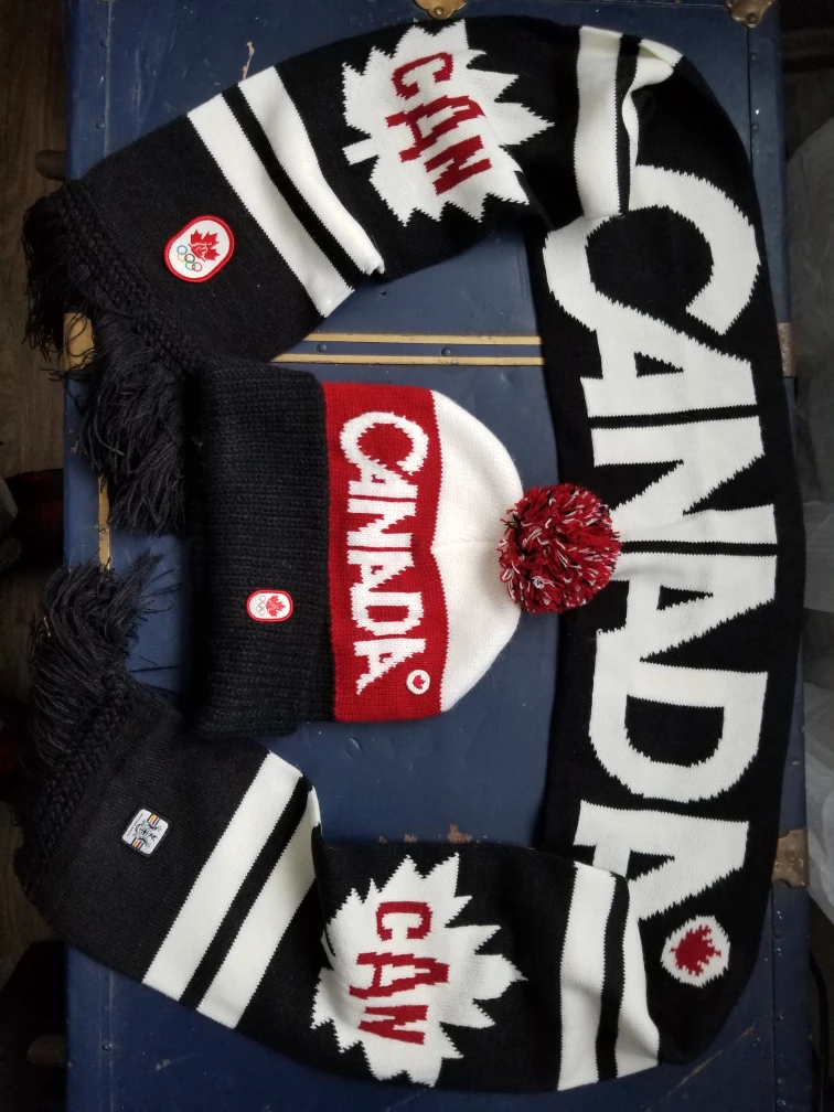 Hudson's Bay Co. Olympic Canada Knit Hat and Scarf Set