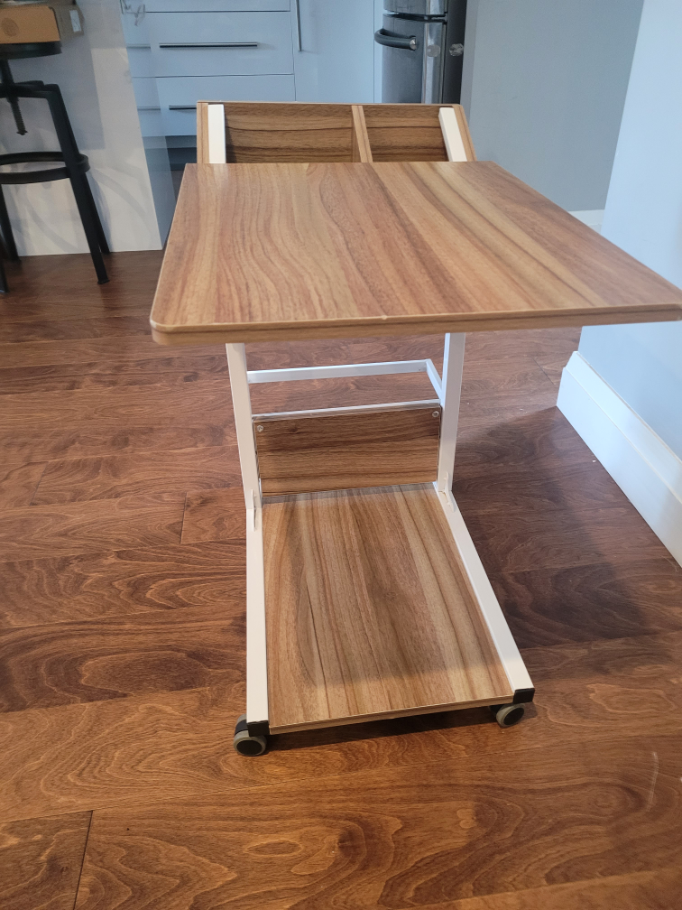 Rolling Laptop Desk with Storage - photo 3