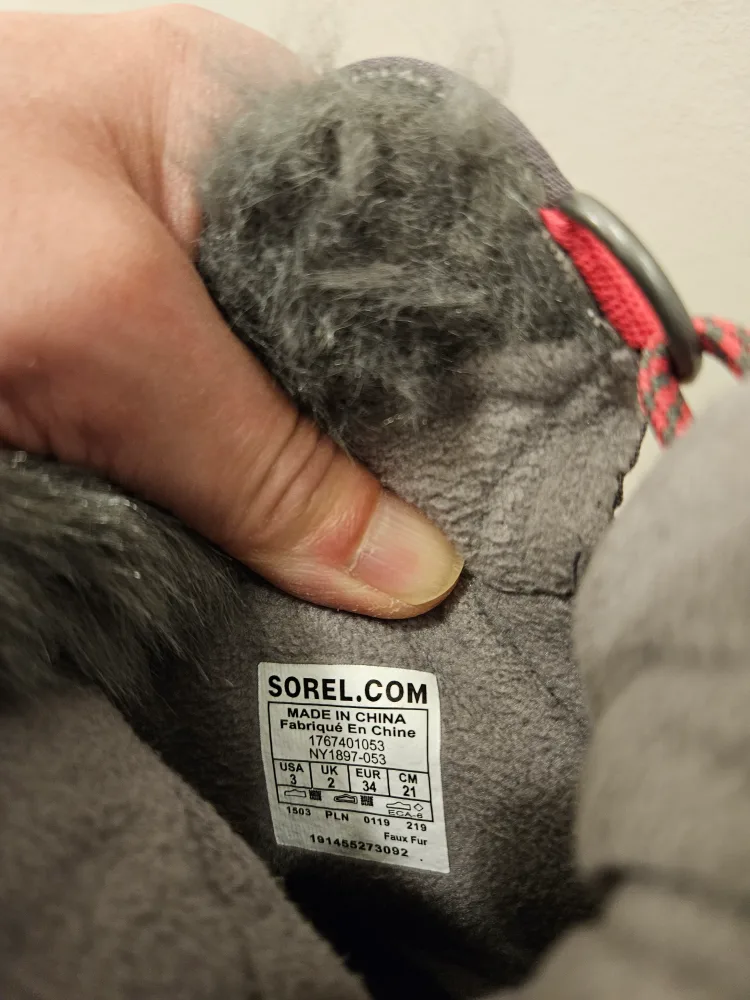 Sorel girls Youth Size3, Whitney Short Lace Snow Boot image indicator(6)