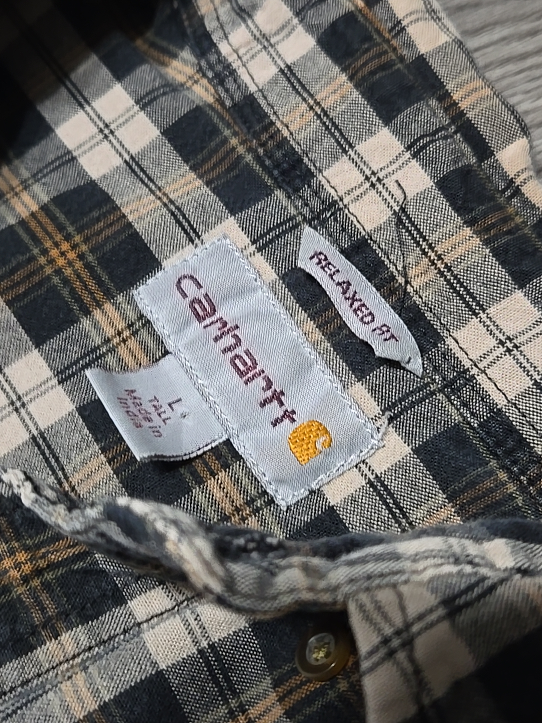 Carhartt Men's Relaxed Fit L Tall Flannel Shirt - photo 2