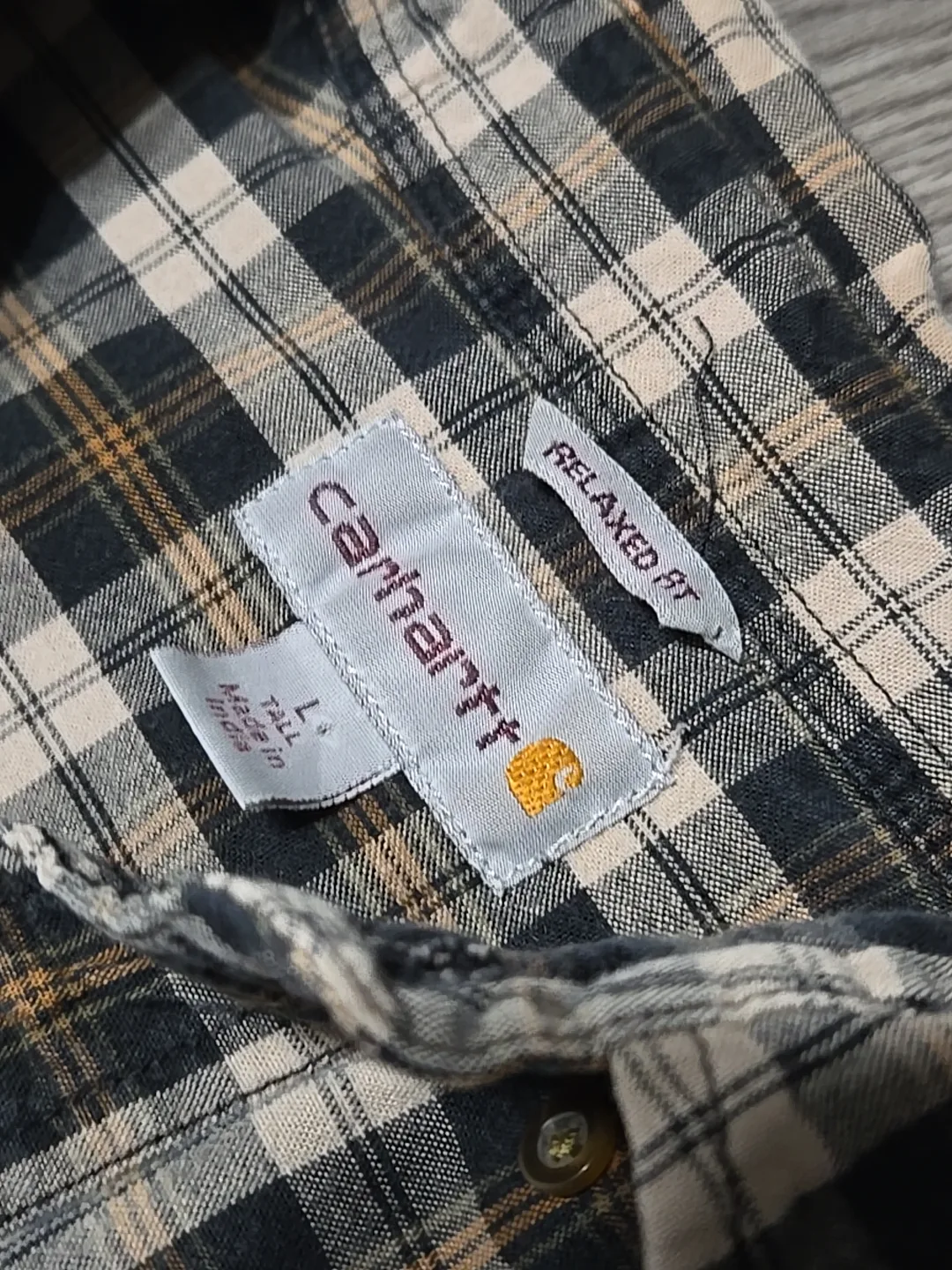 Carhartt Men's Relaxed Fit L Tall Flannel Shirt image indicator(2)