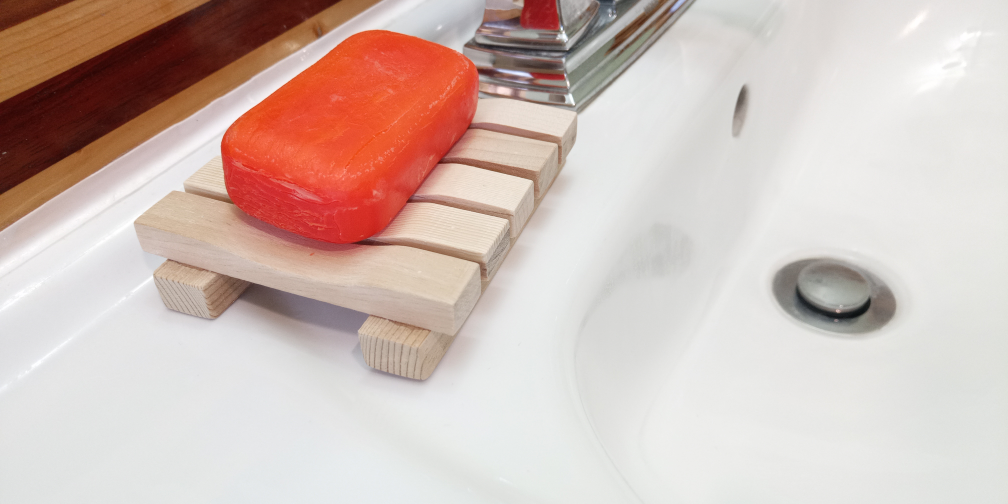 Upcycled Hardwood Soap Dish