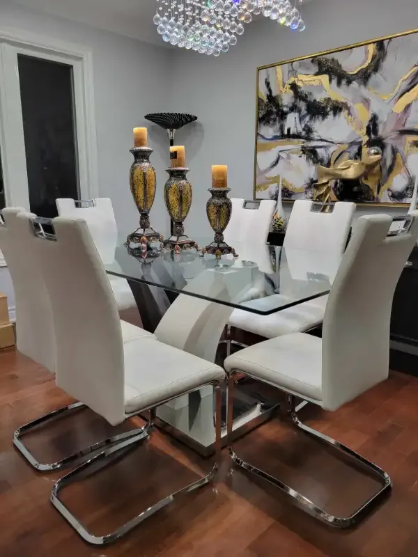 Glass Top Dining Table (chairs free with purchase) image indicator(3)