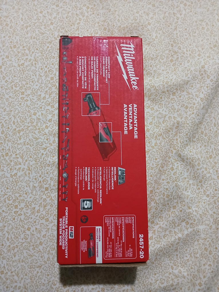 Milwaukee M12 3/8" Ratchet - 2457-20 - photo 2