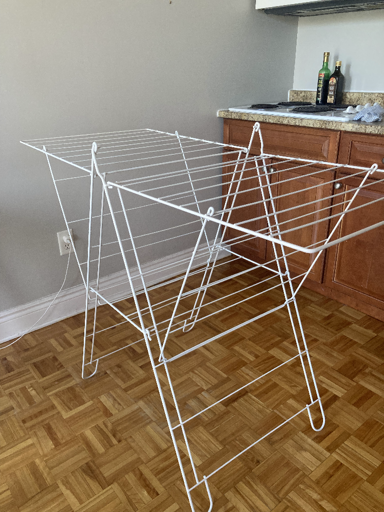 IKEA FROST laundry drying rack.