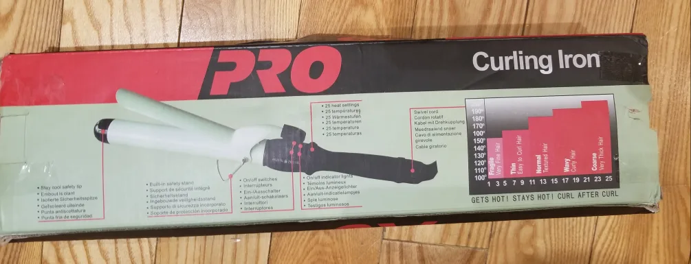 PRO Curling Iron - New in Box image indicator(3)