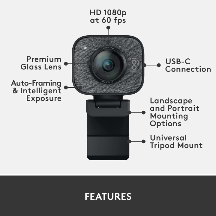 LogiTech Webcam - 1080p HD | Built-in Microphone - photo 4