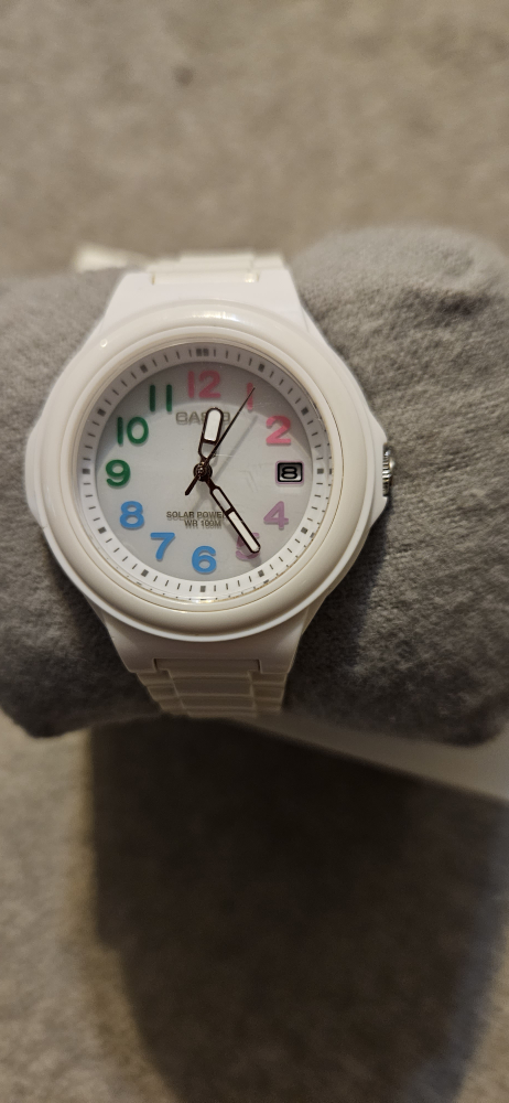 Casio Women's Solar Powered Watch - White Resin Band - photo 4