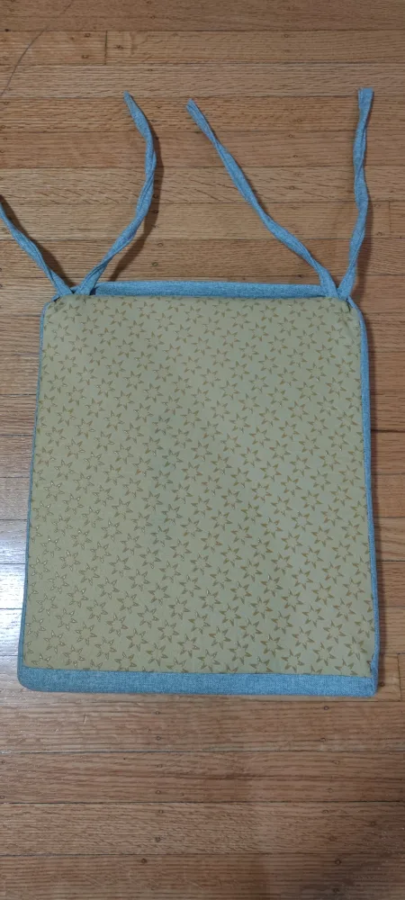 Teal Chair Cushion with Ties 🧡 image indicator(2)