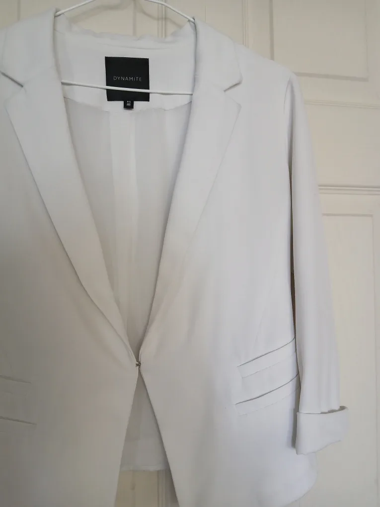 Dynamite White Blazer Size Small (S) image indicator(4)