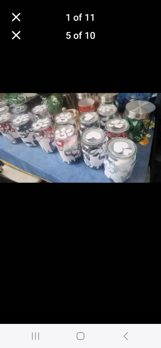 Set of Dog Themed Glass Jars - photo 5