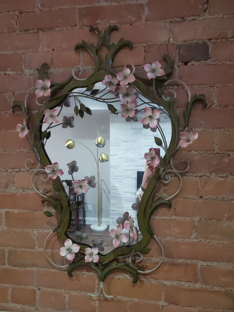 Vintage Ornate Floral Wall Mirror