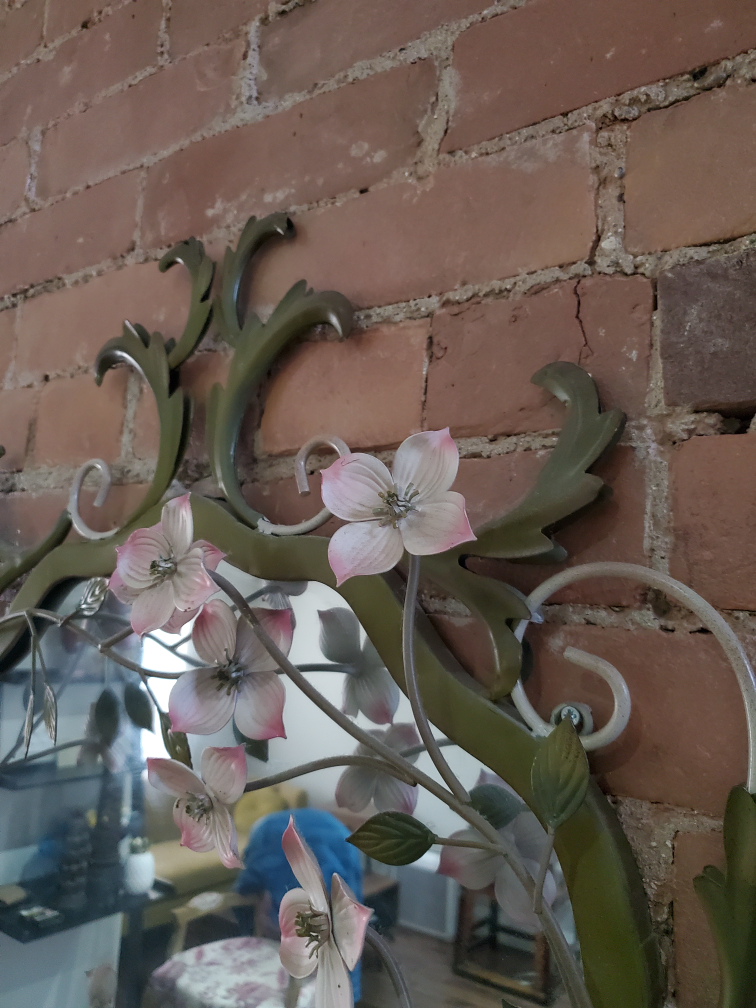 Vintage Ornate Floral Wall Mirror - photo 2