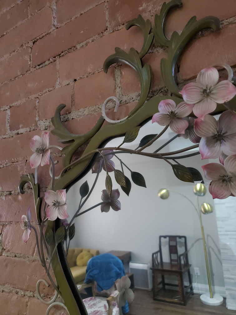 Vintage Ornate Floral Wall Mirror - photo 4