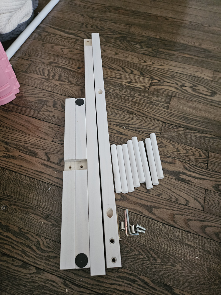 White Wooden Coat Rack - Easy Assembly - photo 3