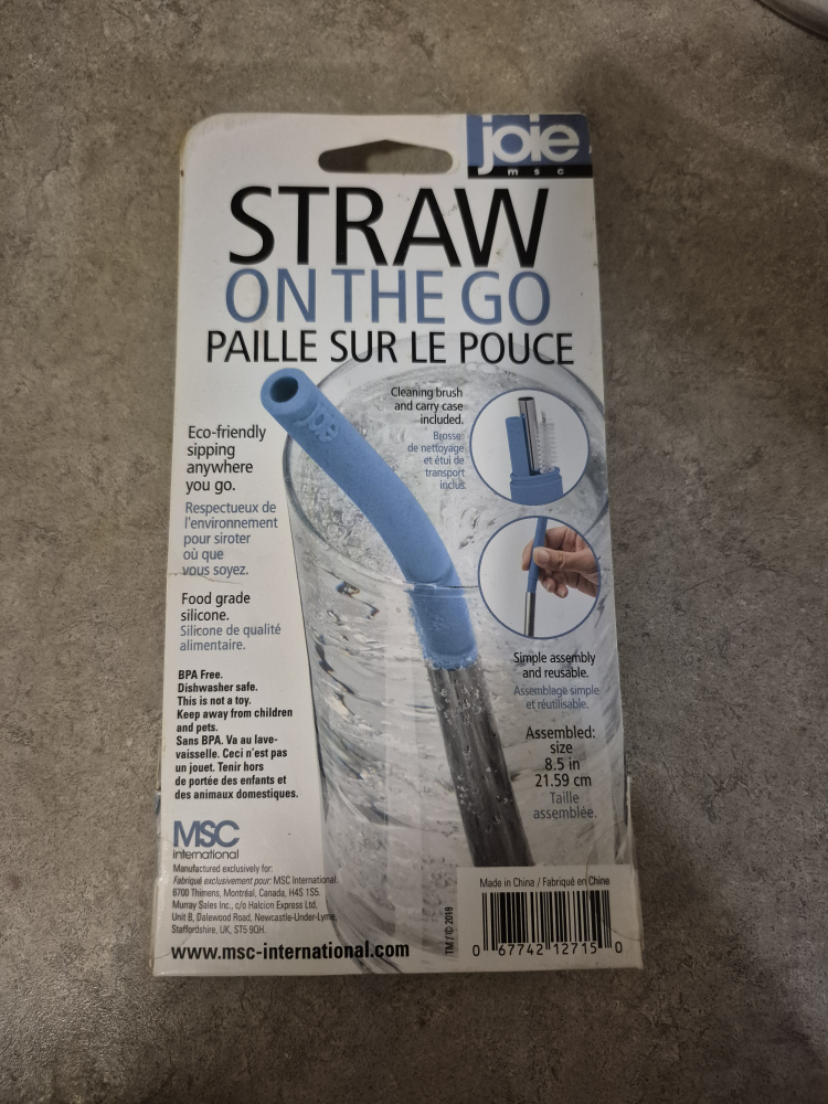 Joie Straw on the Go Reusable Straw Set