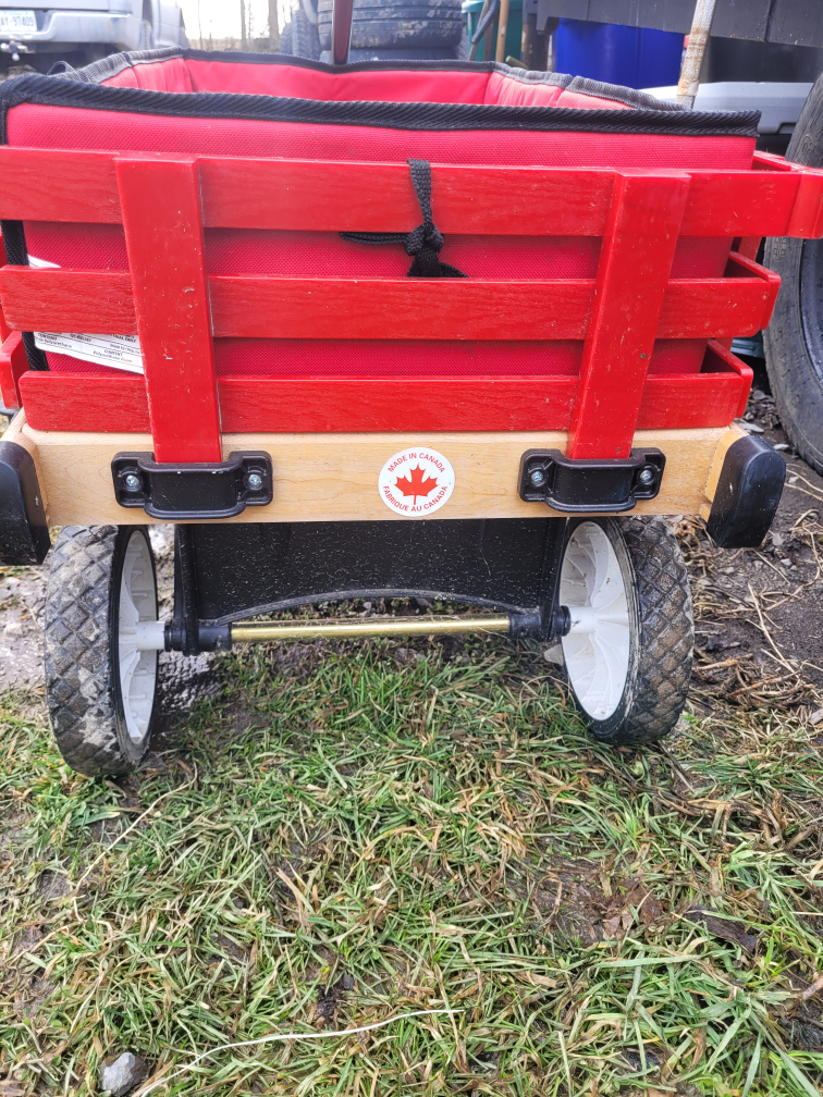 Red Radio Flyer-style wagon - photo 3