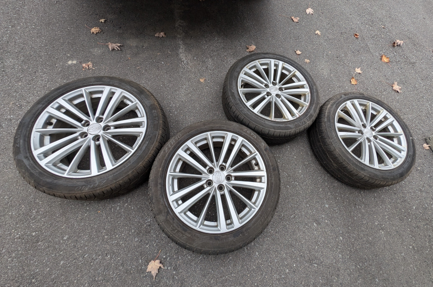 Subaru Alloy Wheels and Tires - Set of Four