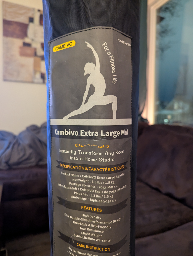Cambivo Extra Large Yoga Mat - photo 5