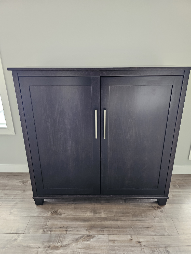 Dark Espresso Wood Office  Cabinet