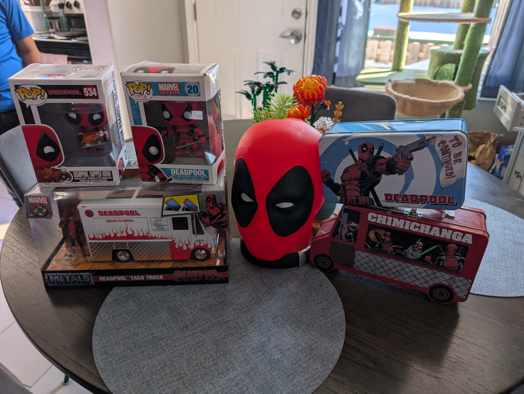 Deadpool Collection: Funko Pops, Taco Truck, and Tin