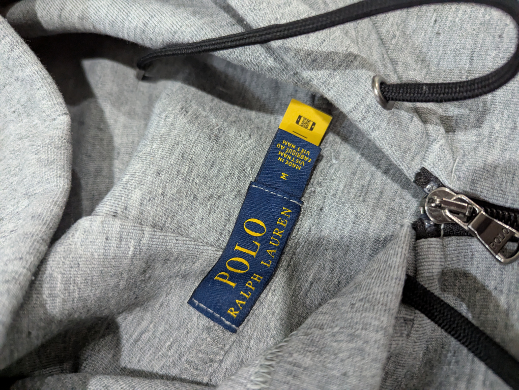 Polo Ralph Lauren Grey Zip-Up Hoodie - Size M - photo 3