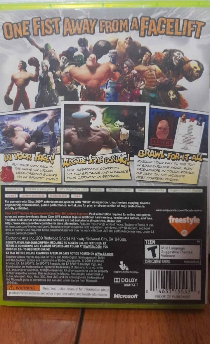 Xbox 360 Facebreaker: Freestyle - photo 2