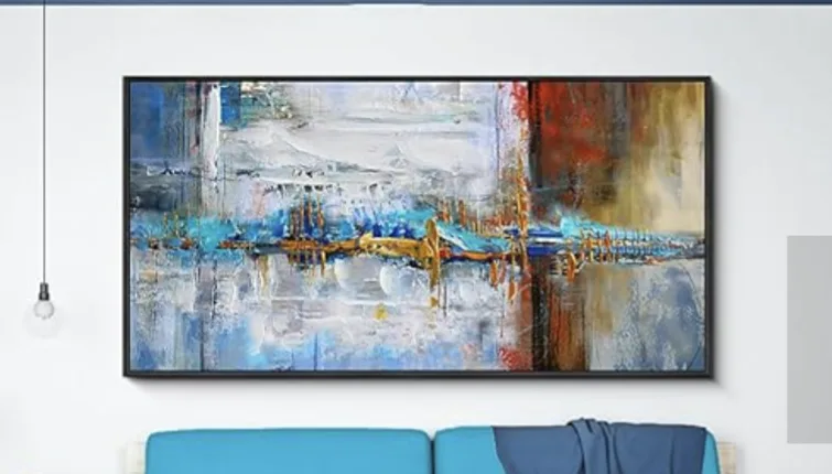 *NEW IN BOX* Large Abstract Canvas Wall Art image indicator(2)