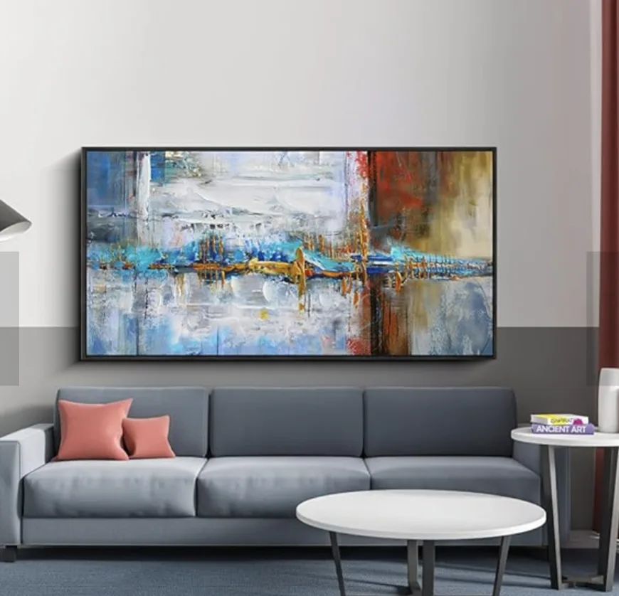 *NEW IN BOX* Large Abstract Canvas Wall Art image indicator(4)