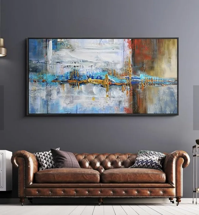 *NEW IN BOX* Large Abstract Canvas Wall Art image indicator(5)