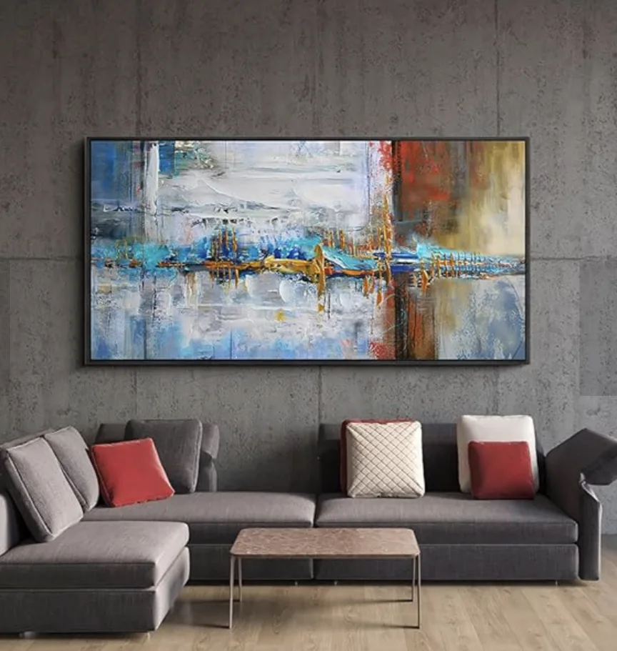 *NEW IN BOX* Large Abstract Canvas Wall Art image indicator(6)