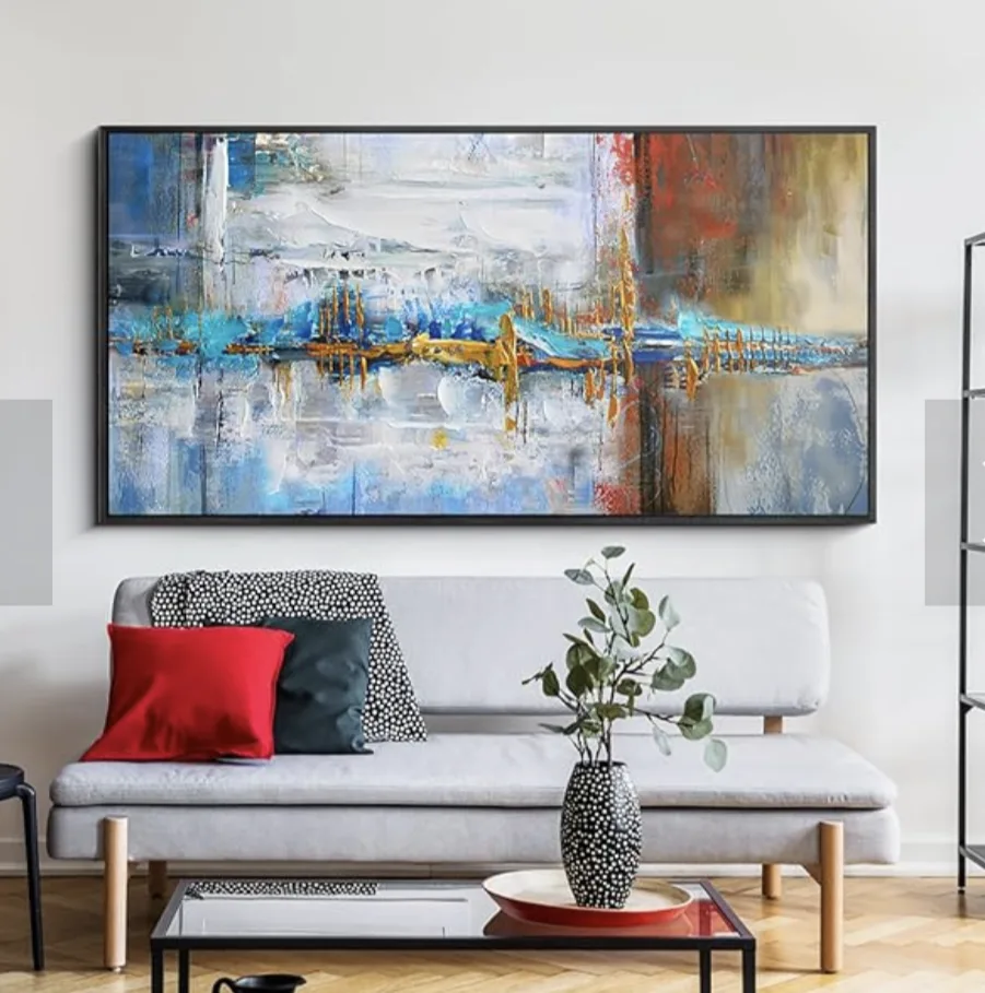 *NEW IN BOX* Large Abstract Canvas Wall Art image indicator(7)