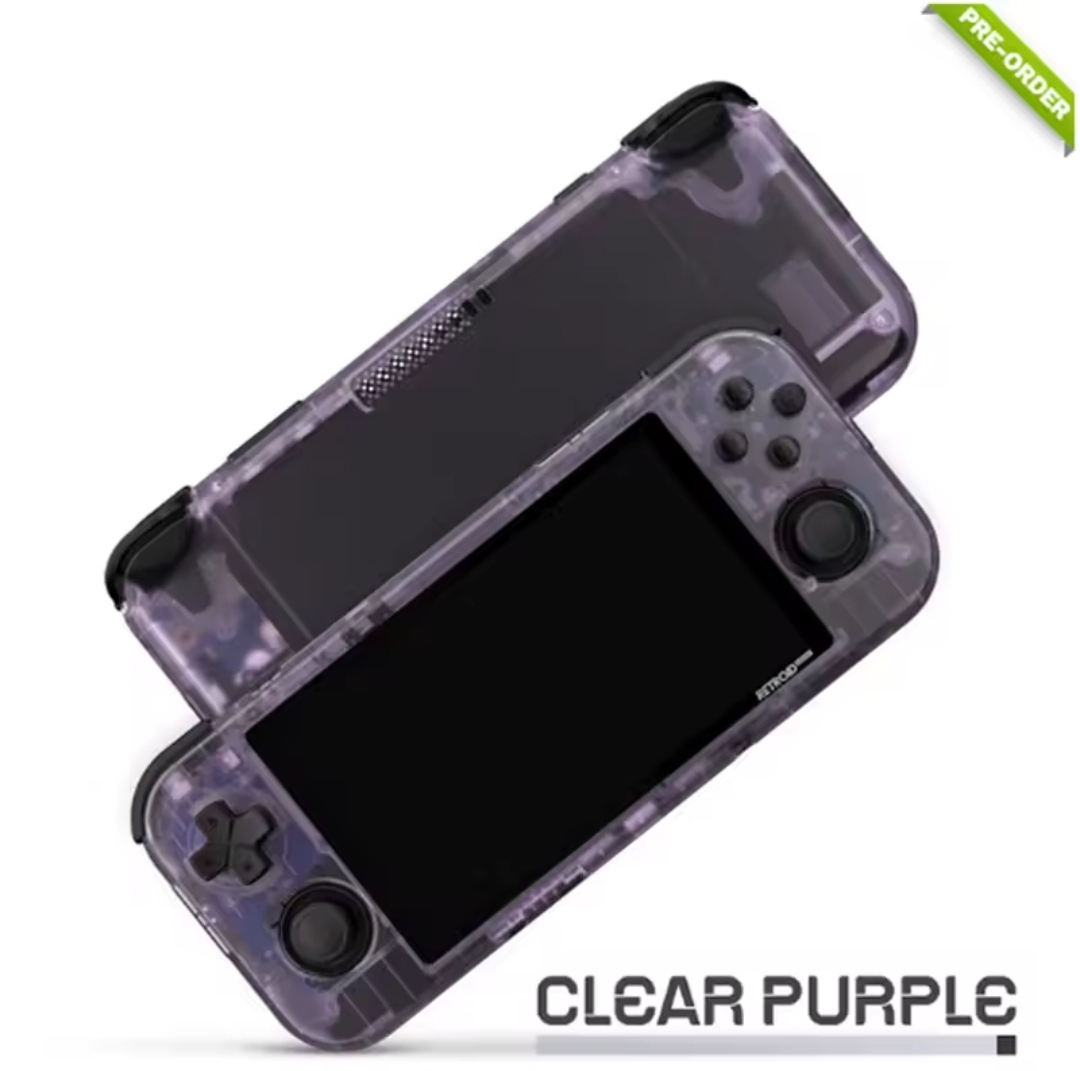 Retroid RP3+ Handheld Game Console - Clear Purple