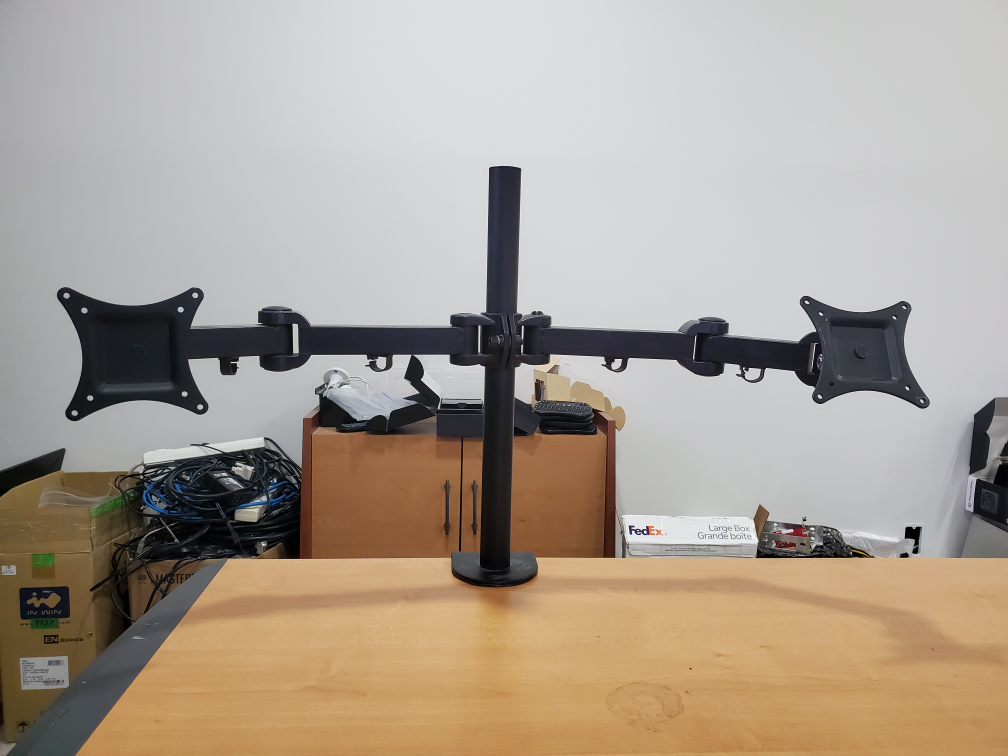 Dual Monitor Desk Mount - Black