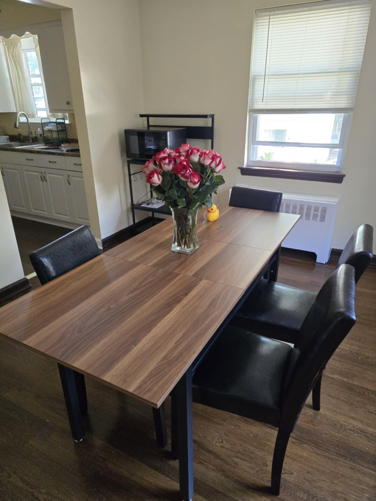 Kitchen Table Set with 2 Benches