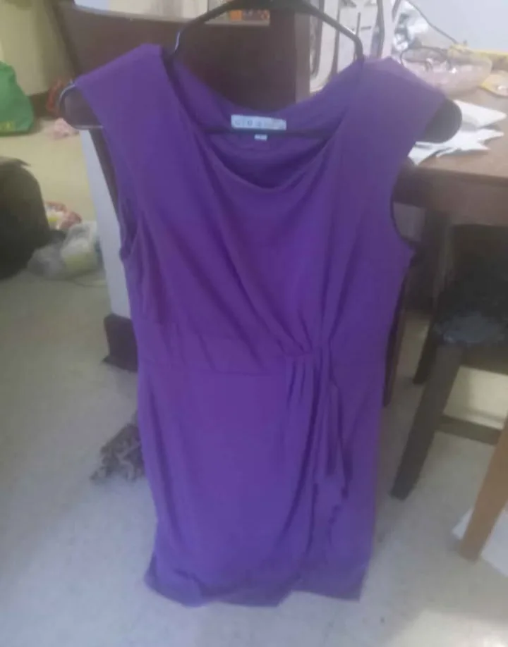 Cleo Purple Sleeveless Dress size 4 thumbnail