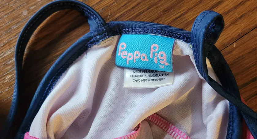 Peppa Pig Girls' Size 2T Swimsuit image indicator(2)