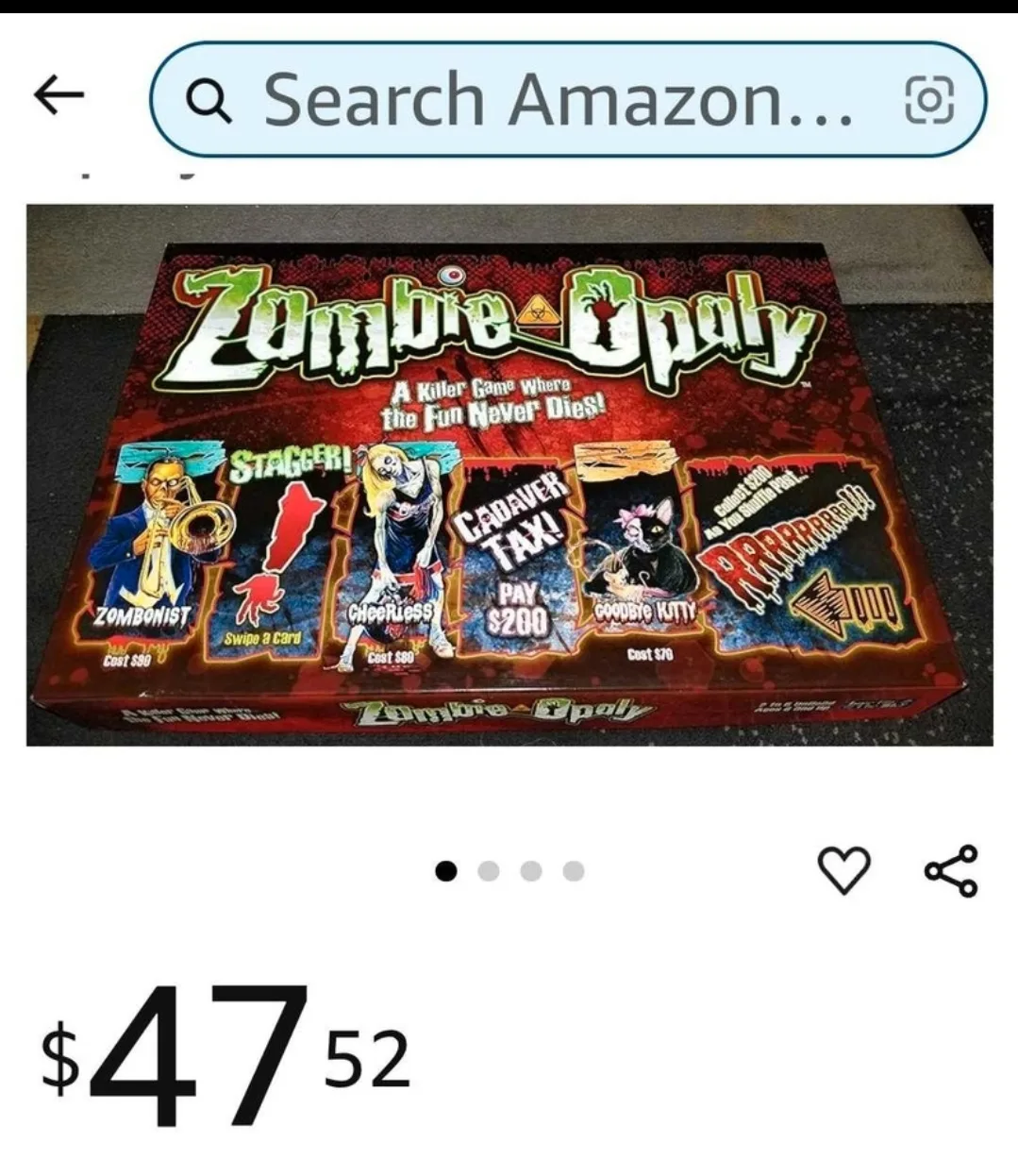 Zombie-Opoly Board Game image indicator(2)