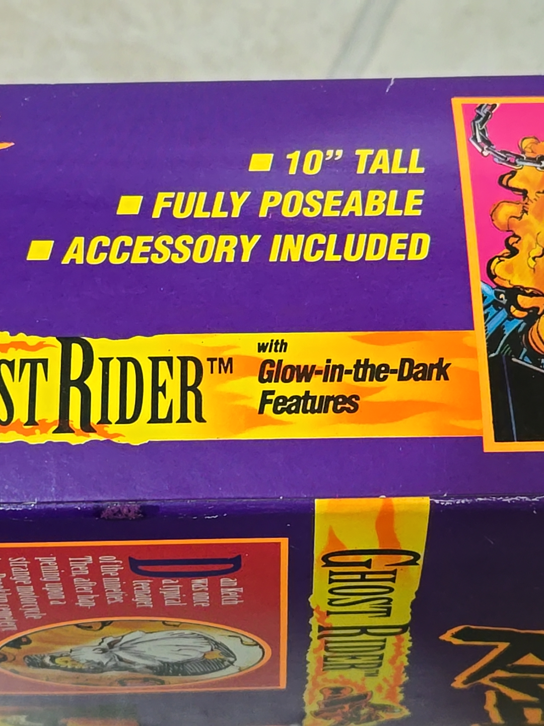Vintage Marvel Comics Toy Biz Ghost Rider Deluxe Action Figure - photo 5