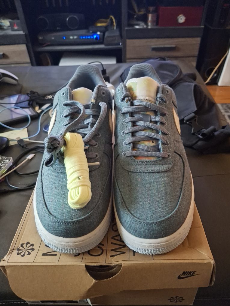 Nike Air Force 1 '07 Crater Denim Sneakers - Size 11.5 - photo 4