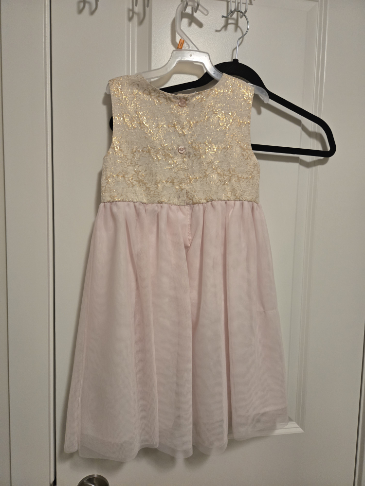 Girls' 2-Piece Gold & Pink Dress Set - Size 6X - photo 5