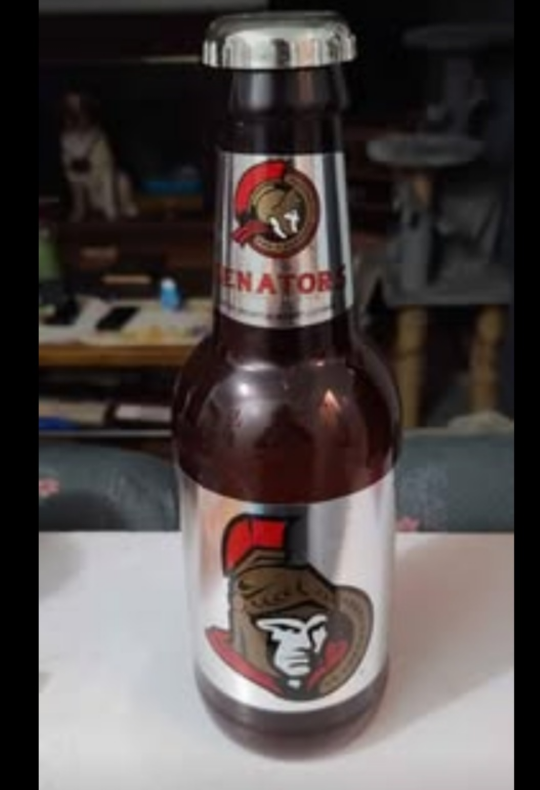 Ottawa Senators Piggy Bank Bottle